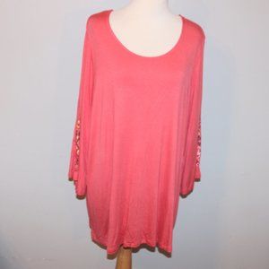 New Jessica London 18 20 Buttery Soft 3/4 Sleeve Shirt Top NWT